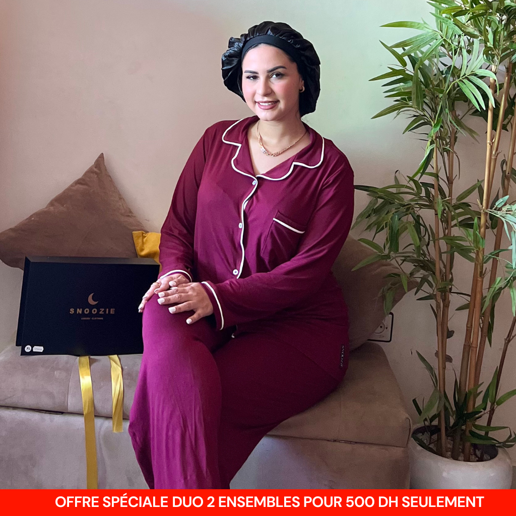 Snoozie® – Ensemble Pyjama Premium Anti-Allergie 2 pour 500 DH – Offre Limitée