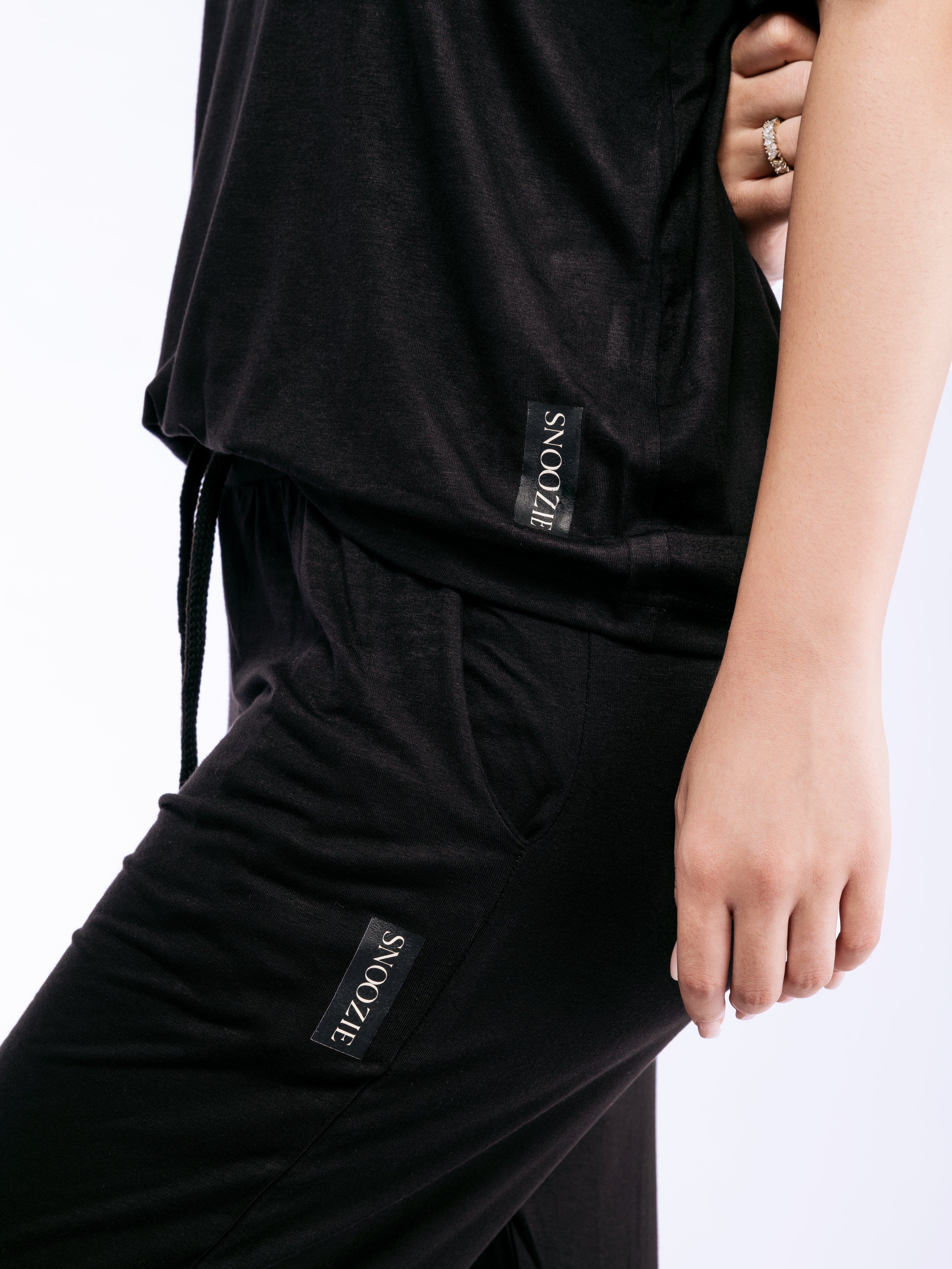 Snoozie® Tenue Noire – Pyjama/Homewear 3 Pièces